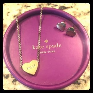 Kate spade earrings and necklace set.
